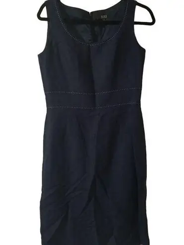 Alex Marie Navy 6 Sleeveless Lined Sheath Dress