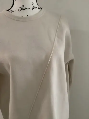 ZARA Nwt  Oversized Sweatershirt Beige Size XS