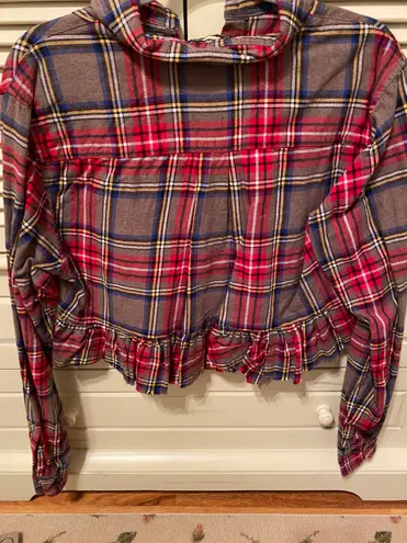 st. john's bay Cropped Flannel