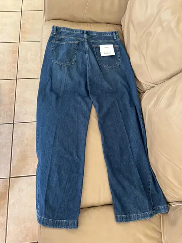 Frame Le Baggy Palazzo Wide Leg Jeans in Bryce. Size 31. MSRP $288