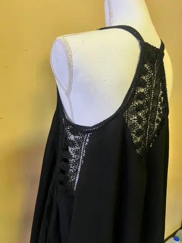 JOE & ELLE Women’s Black Babydoll Circle Dress Size Large Flowy