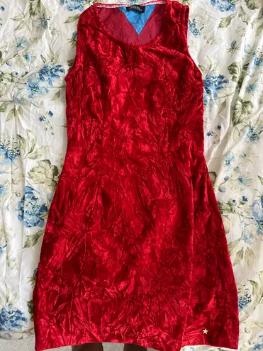 Tommy Hilfiger Red Velvet Mini Dress