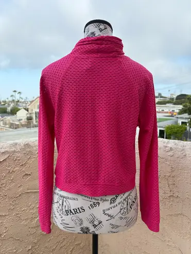 Koral Activewear Pump Netz open mesh pullover in infrared hot pink size S small