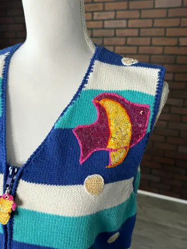 Belle Pointe Belle Point Fish Sweater Vest