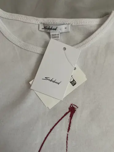 Subdued Cherry Top! White Size M thumbnail 2