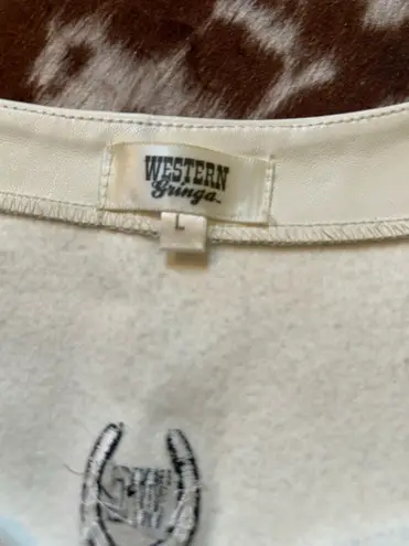 Western style vest size LG by western gringa Black