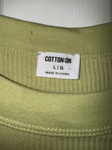 Cotton On Ribbed Green Tank Top