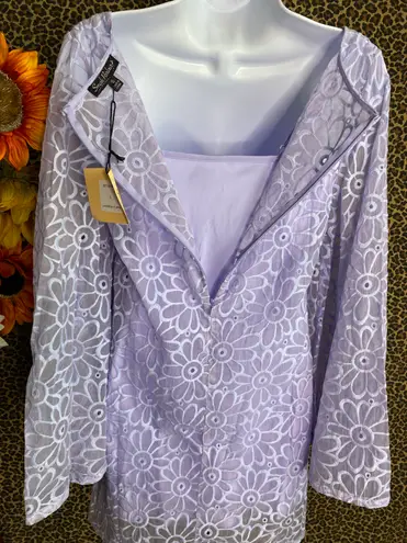 Unique Vintage NWT VINTAGE SMAK PARLOUR Lavender Floral 60’s Mini Dress | SMALL