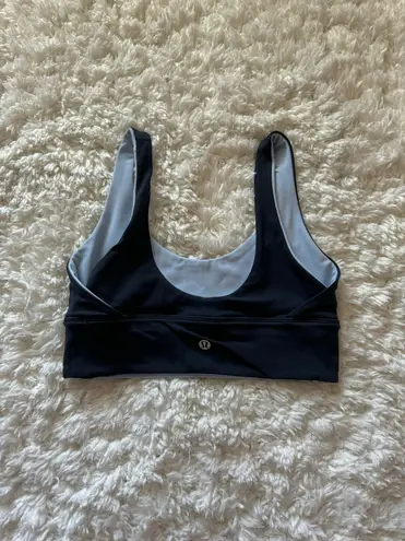 Lululemon True Navy/ Blue Linen Align Reversible Bra *Light Support, A/B Cup