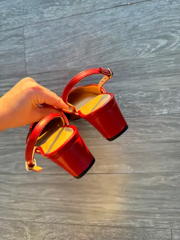 ALOHAS Alohos Lindy Bliss Red Leather Pumps