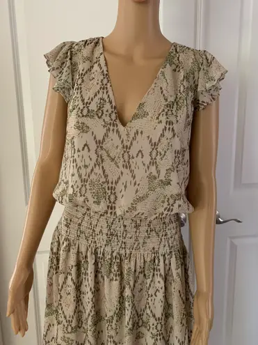 Ramy Brook Reina Snake Print Midi Dress