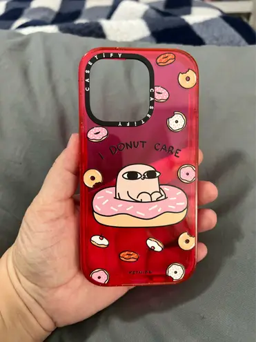 CASETiFY  i donut care pink iPhone 14 Pro phone case  - Image 1