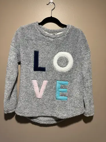 Jaclyn Intimates Cozy Gray LOVE Lounge Set Small