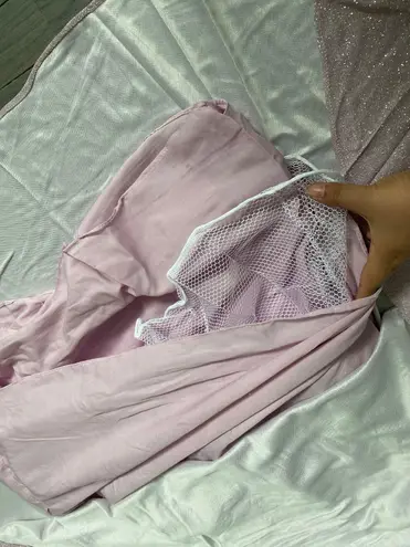 Indian Party Dress Bollywood Wear Designer Pakistani Glitter Gown Wedding suit Pink Size L