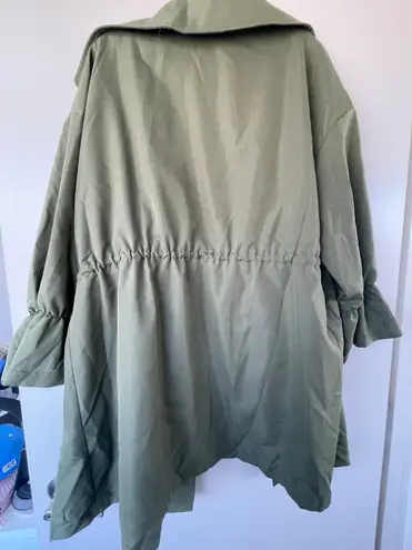 Green Open Lightweight Jacket Size 1X