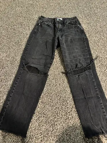 Garage Black Ripped Jeans