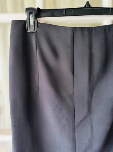 Akris Bergdorf Goodman Black Wool Blend Pencil Skirt With Double Zipper Closure