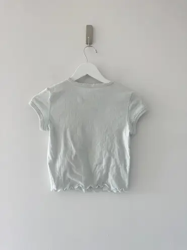 SKIMS Pointelle Blue Tee