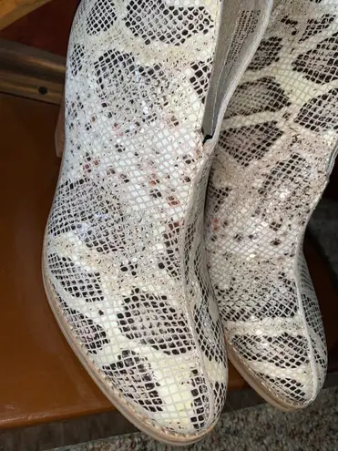 Diba True Snakeskin Booties