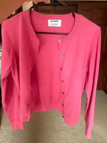 Old Navy pink cardigan