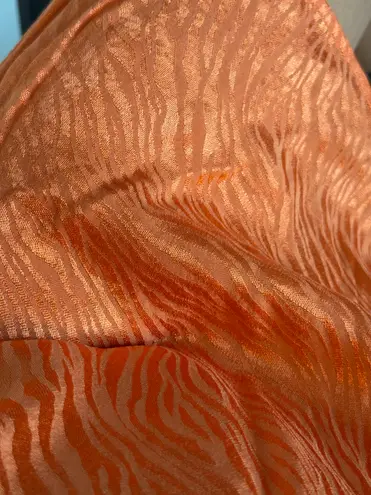 Motel orange zebra mini dress