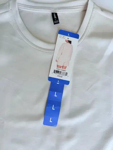 Lazypants. Women Cream Sueded Sweatshirt Activewear Sportswear Lounge Sweater