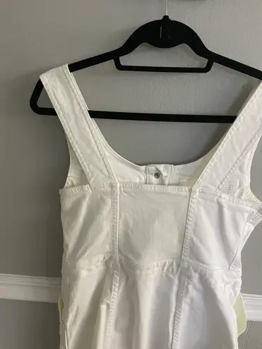 J.Crew Women's White Denim Button Down Fitted Dress Size 6