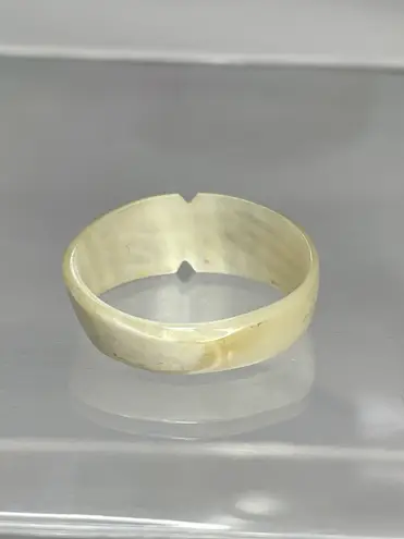 Solid Mother Of Pearl Ring White