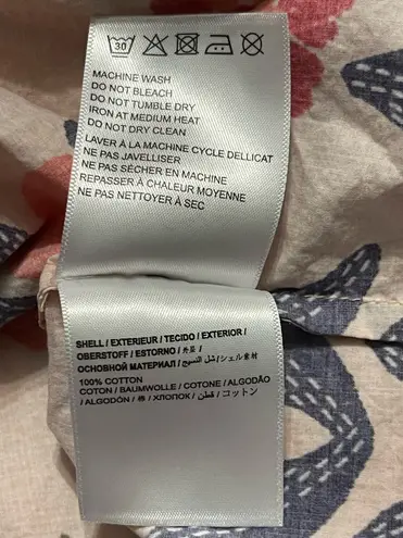 Farm Rio For Anthropologie Small Off The Shoulder Printed Poplin Top Blouse