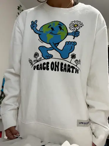 Life is Good “Peace on Earth” Crewneck