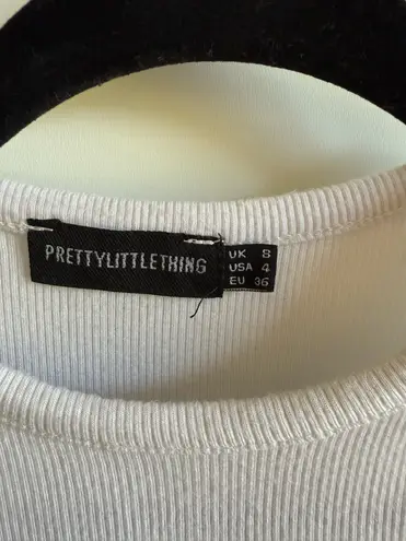 Pretty Little Thing  Crop Tank Top White