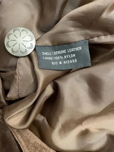 Winlit I00% Leather Vintage Western Cowgirl Jacket