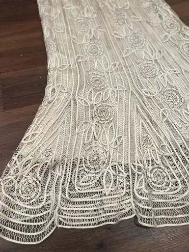 Soulmates Silk Hand Crochet Scalloped Skirt Mother of the bride