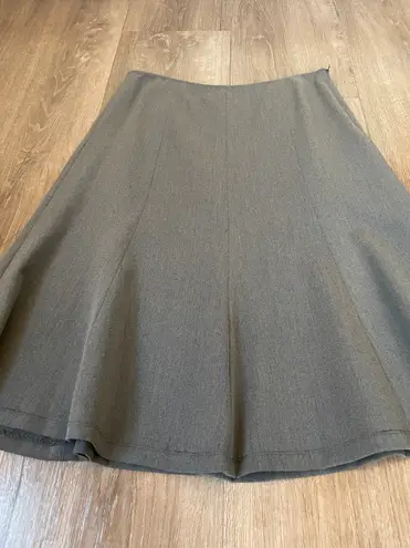 Rafaella grey knee length skirt fully lined side zip stretch Women’s size 10