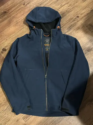 Hawke & Co. Superdry Men's Hooded Soft Shell Trekker Jacket, Eclipse Navy