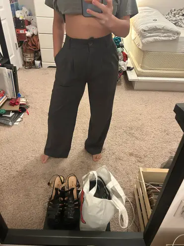 Grey work pants trousers