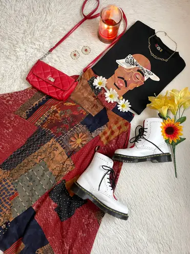 Rare Cross Colours Tupac shakur hip hop pop art short sleeve tee Black Size M