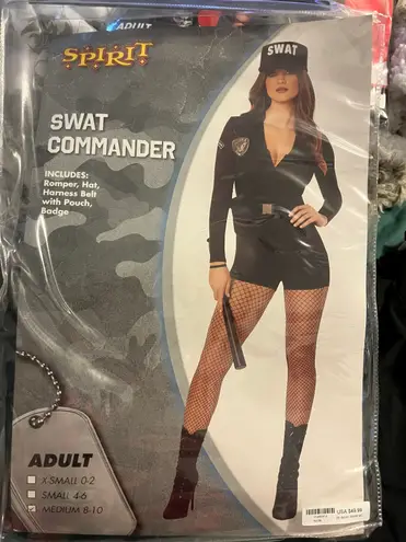 Spirit Halloween Sexy Swat Commander Costume 