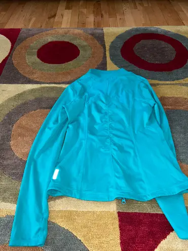 Zella Nordstrom Teal Green Workout Athletic Track Jacket Women’s Size Medium