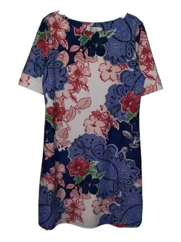 Aryeh Anthropologie Short Sleeve Floral Dress Size Medium