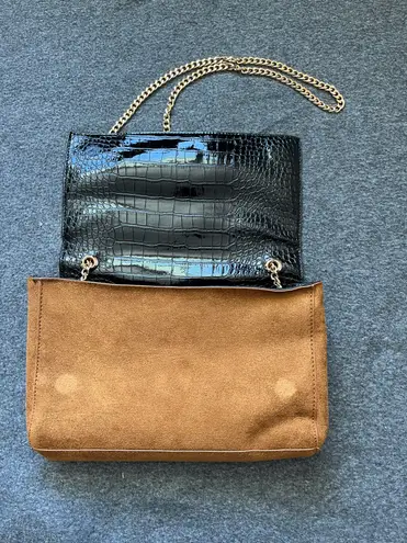 Convertible Crossbody Bag with Reversible Design