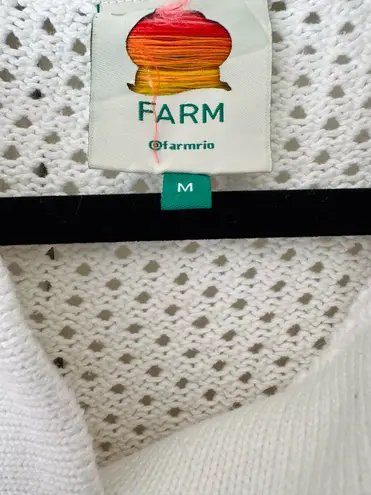 Farm Rio Crochet 3D Fruit Embellishments Sweater, Size M