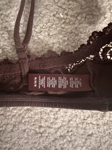 SKIMS Brown lace bralette