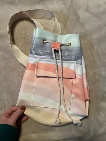 Sunset Stripes Bucket Bag