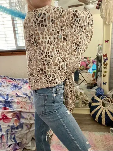 Style Rack NEW Leopard Wrap Blouse