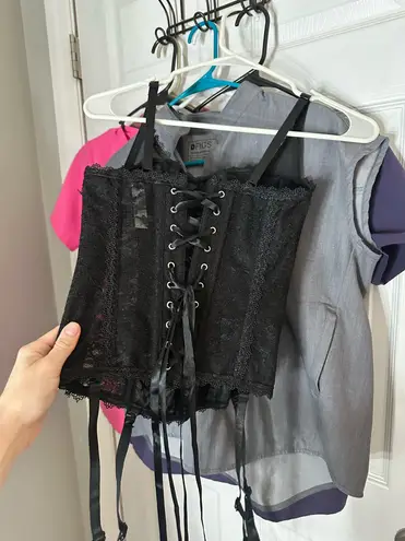 Adore Me  Corset Black thumbnail 2