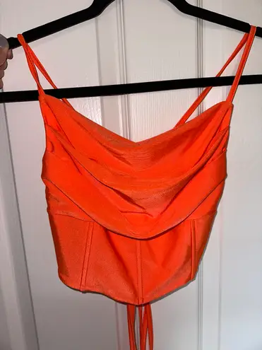 SheIn Neon Orange Tank Top