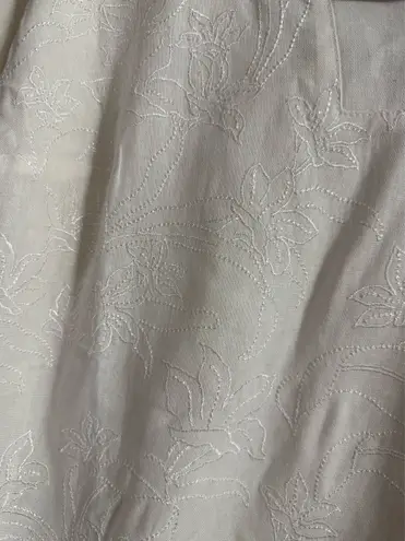 Jessica London Linen Rayon Embroidered Blouse NWOT Sz 16. 5002