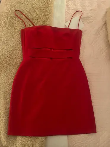 Michelle Mason Red Mini Dress