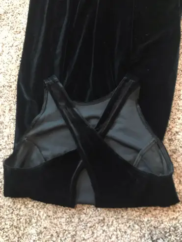 Black Velvet Prom Dress Size 10